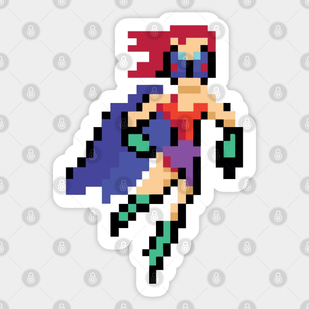 Superheroine Julia Sticker by wamtees